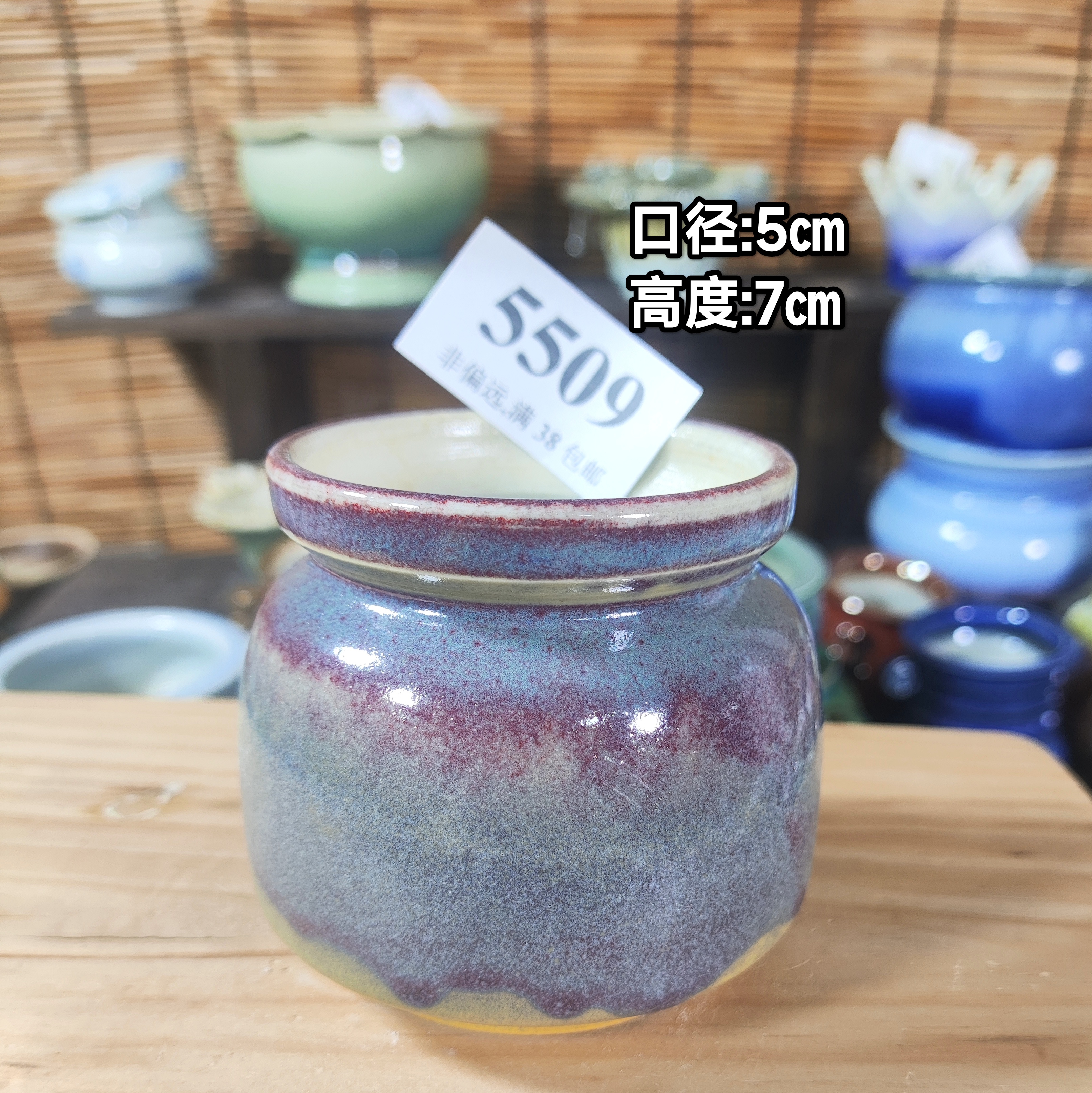 手工创意多肉花盆摆件迷你多肉花盆景德镇纯手工制做