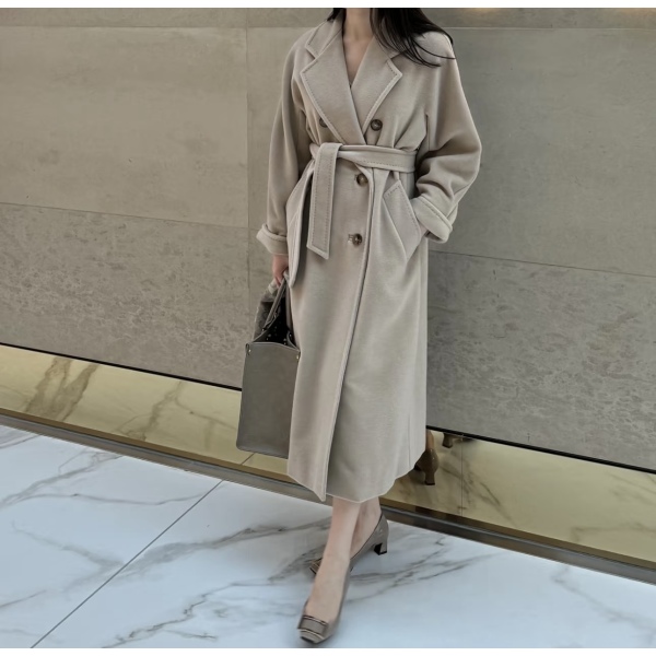 妃鱼/麦丝玛拉/粘胶纤维/大衣/95新/M1/23