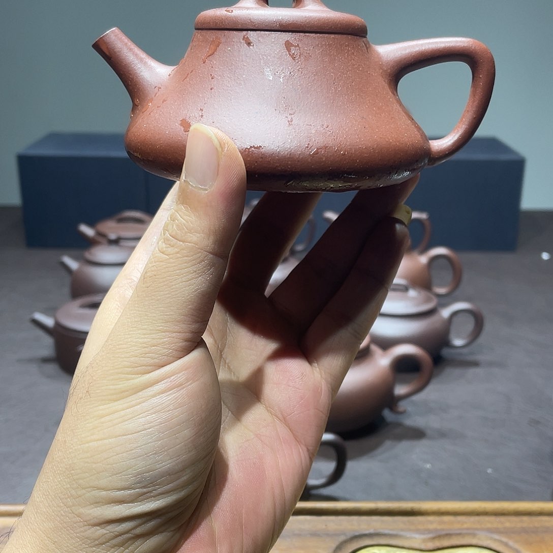 紫砂茶壶金**提清水泥柱瓢