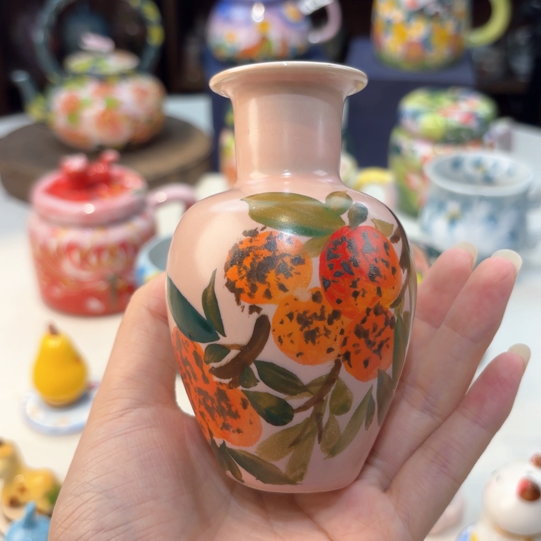 景德镇手绘高温釉下彩陶瓷茶具