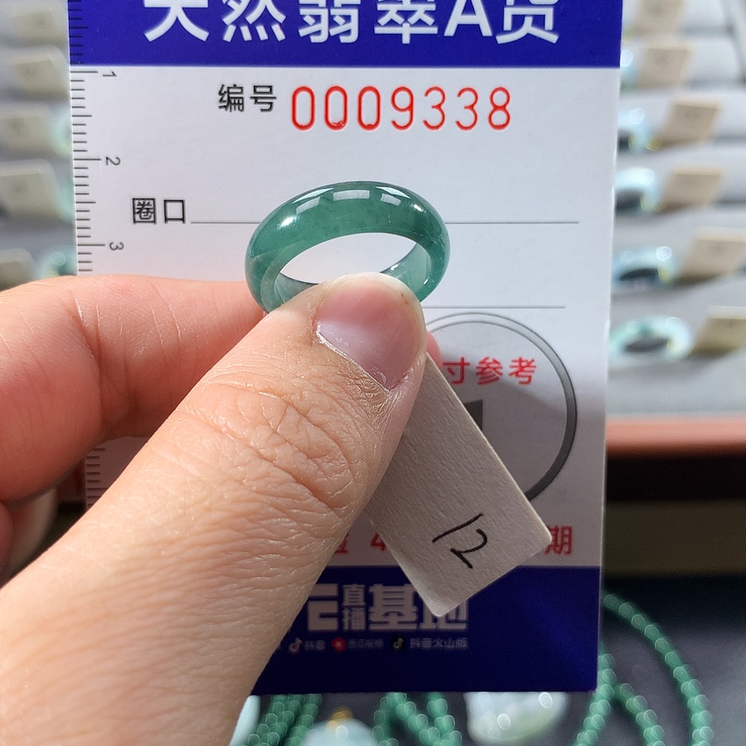 翡翠未镶嵌戒指12号