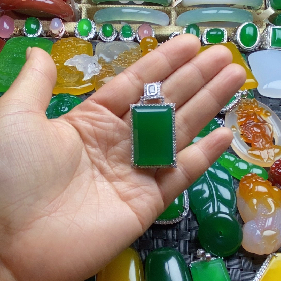 初****玛瑙/玉髓合金颈饰