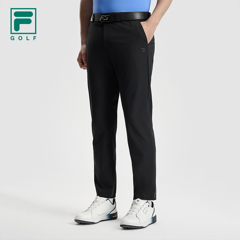 【高尔夫】Fila/斐乐长裤拉链休闲直筒商务直筒裤A11M535808F