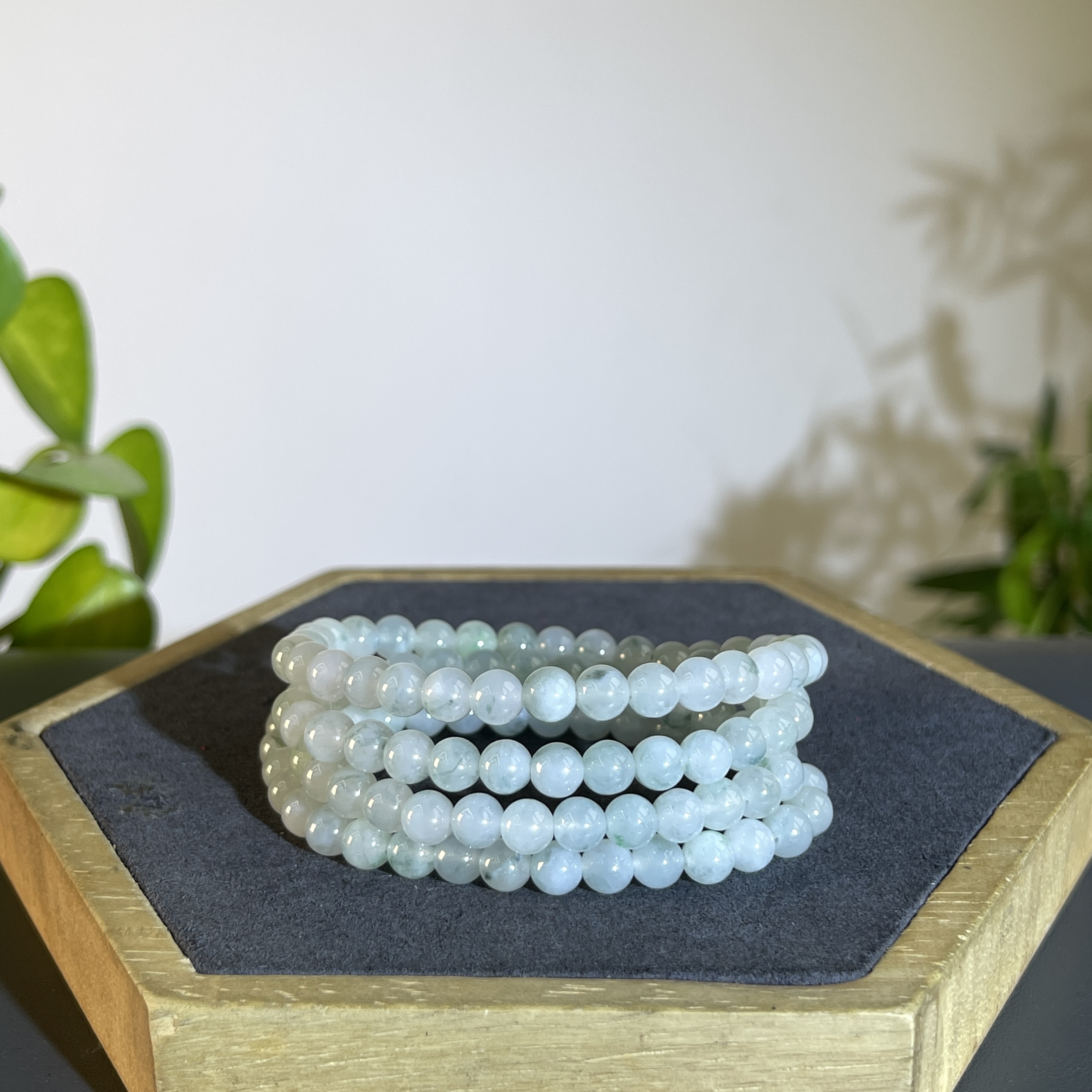 JXW12-44 天然翡翠缅甸A货 翡翠珠链（含配饰）