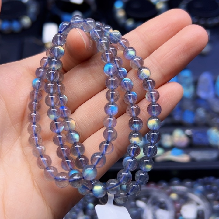 拉长石手串未镶嵌6左右