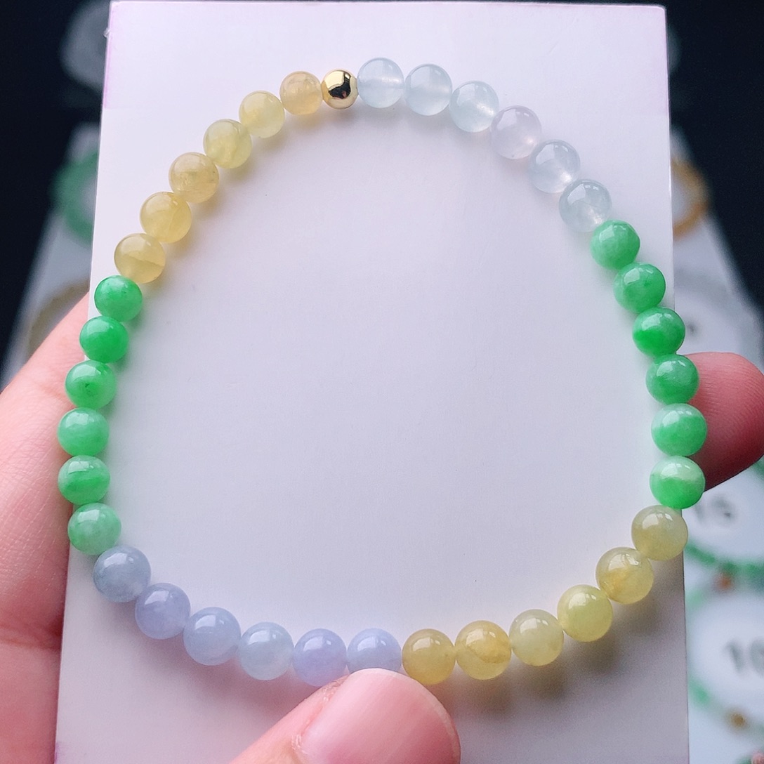 未镶嵌手串翡翠翡翠