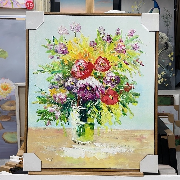 油画5060油画作品入选全国