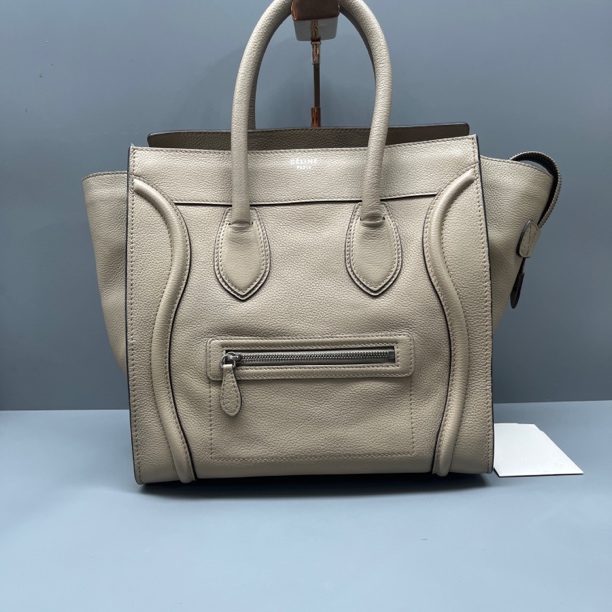 95新 Celine/思琳 荔枝纹笑脸手提包 尺寸30*30 SV16681
