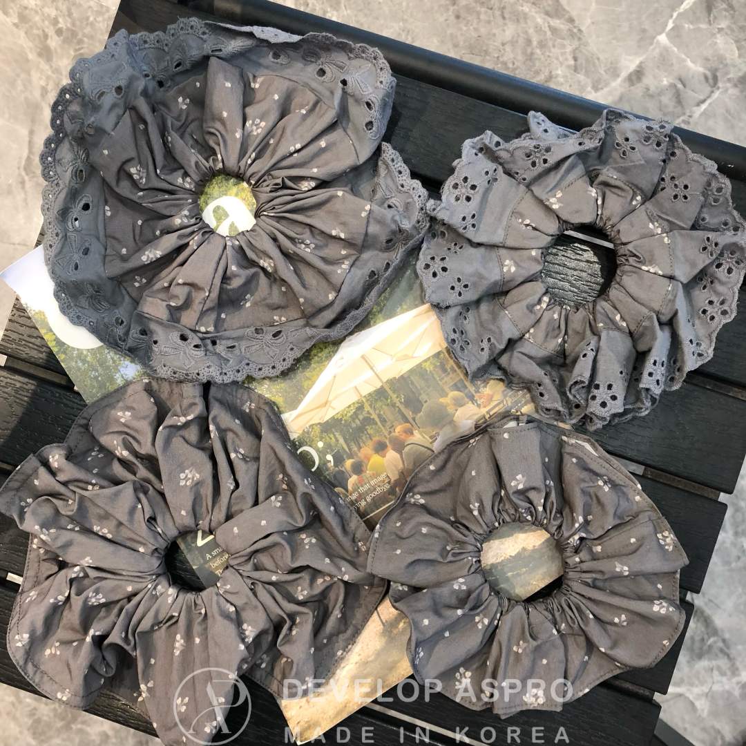 【现货 ASPRO原创设计款】时尚洋气简约碎花大肠发圈FS216