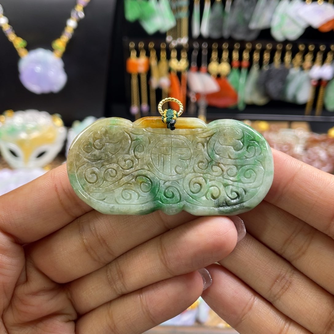 翡翠未镶嵌颈饰代编织