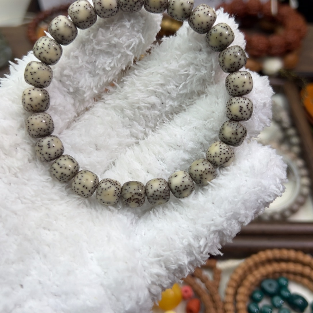 鱼***冰星月菩提手串双留白星月老型单圈