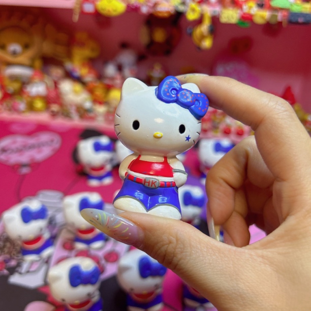 三丽鸥hellokitty正散中古凯蒂猫摆件玩具收藏个性嘻哈辣妹风配件