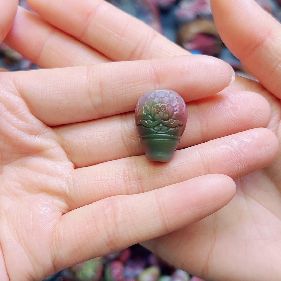 玛瑙/玉髓颈饰未镶嵌糖*三通