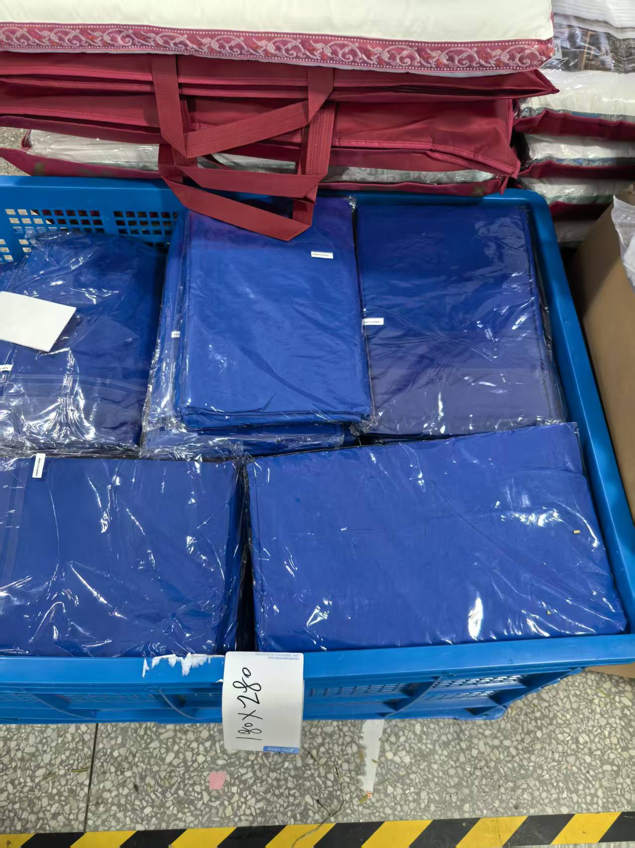 《厚广家》3楼180×280蓝色棉麻窗帘 可当床单 发1张