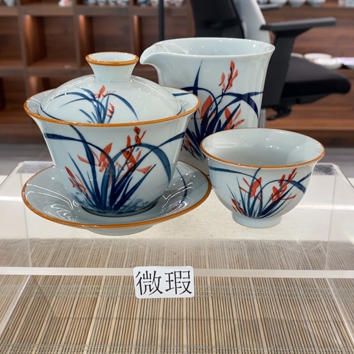 釉下老陶泥手工绘制