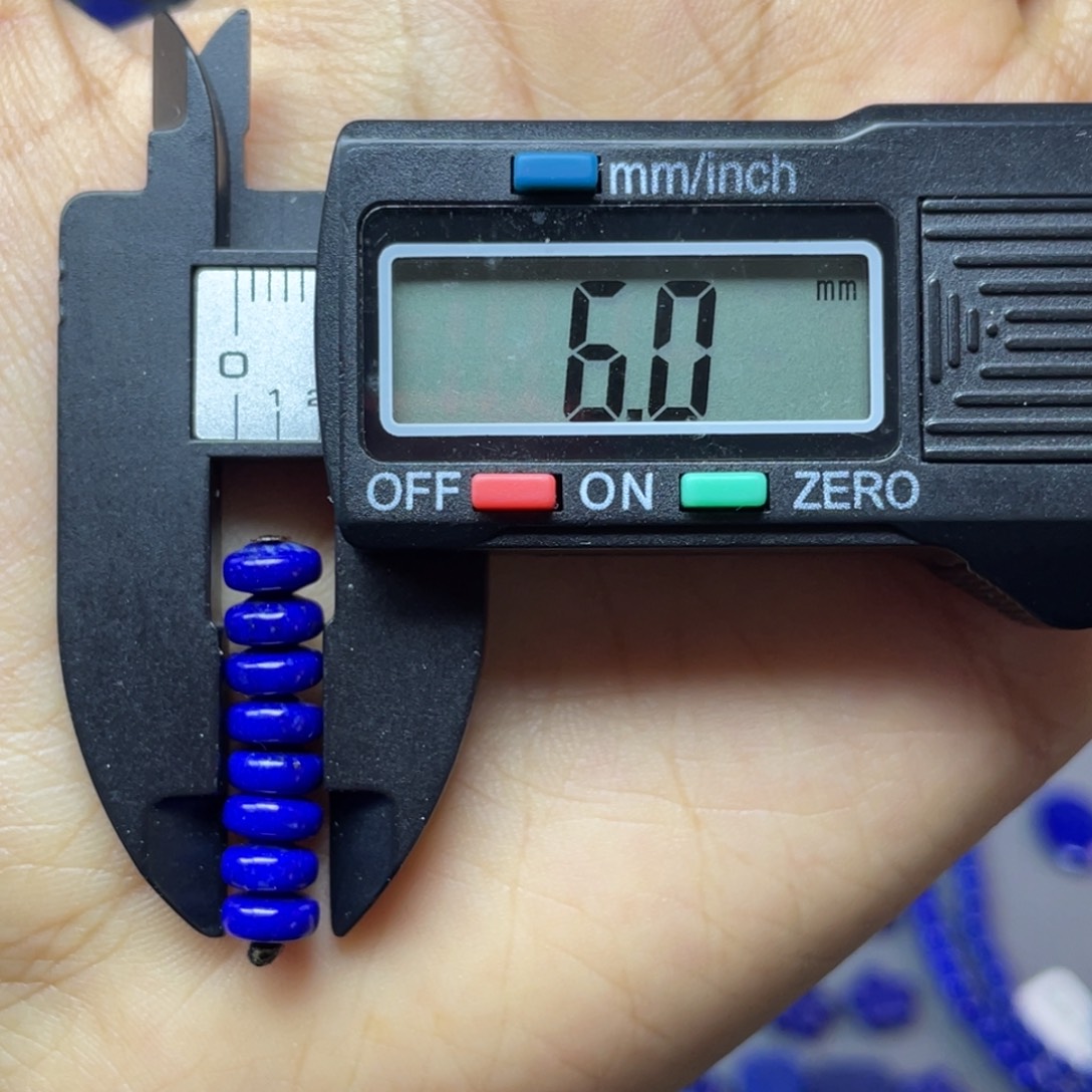 青金石未镶嵌6mm隔片配饰