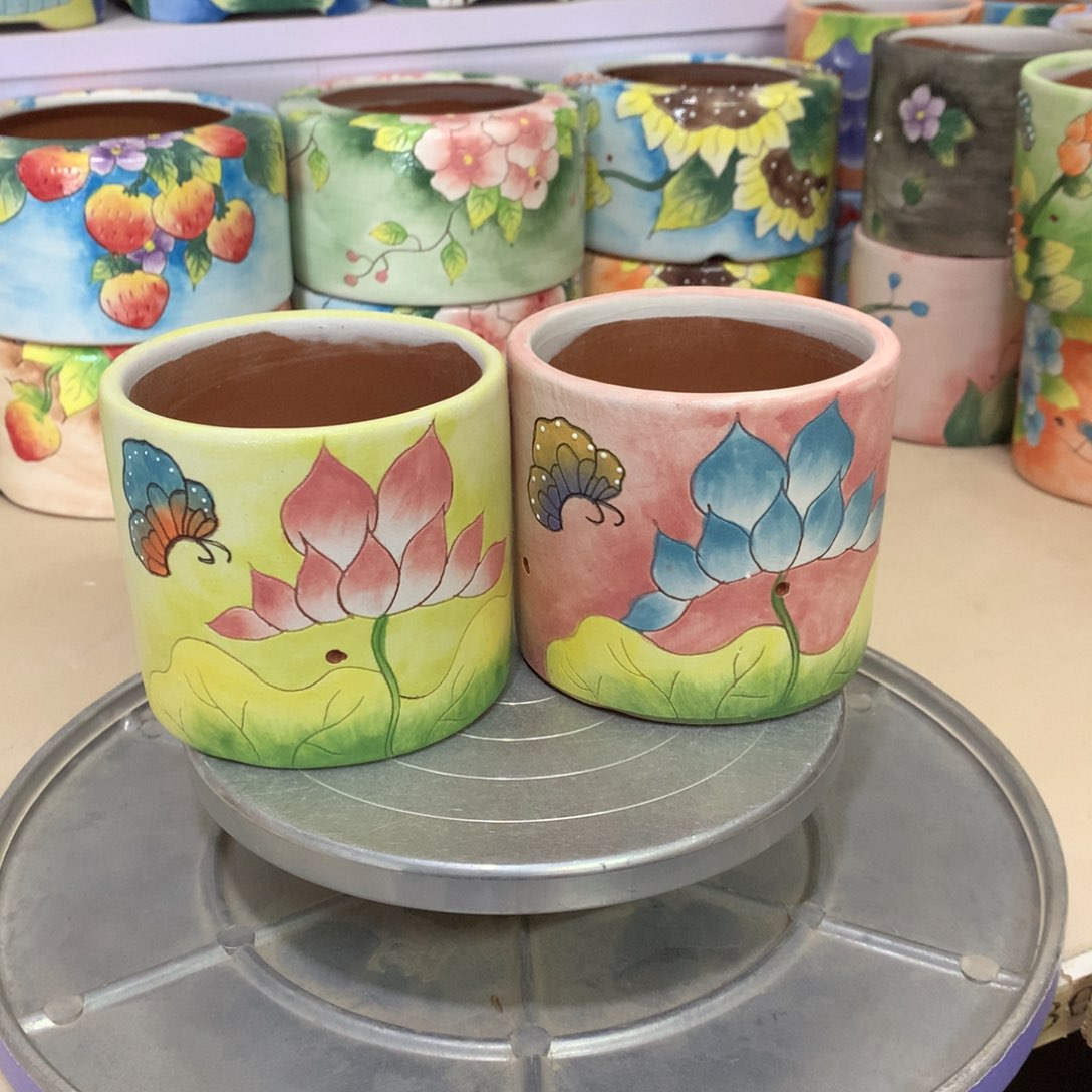 福利花盆，手绘huapen
