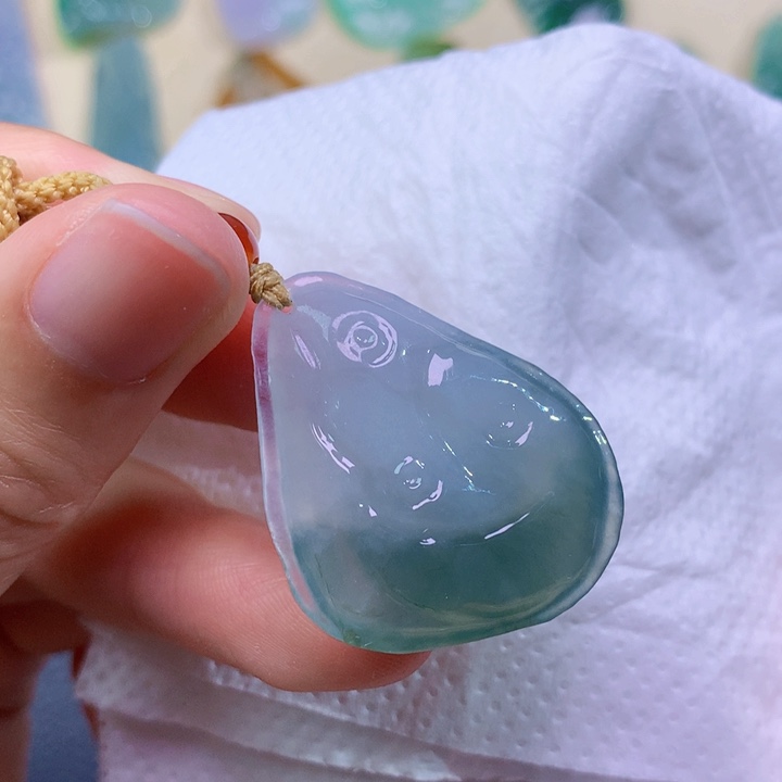 翡翠未镶嵌吊坠(不含链)