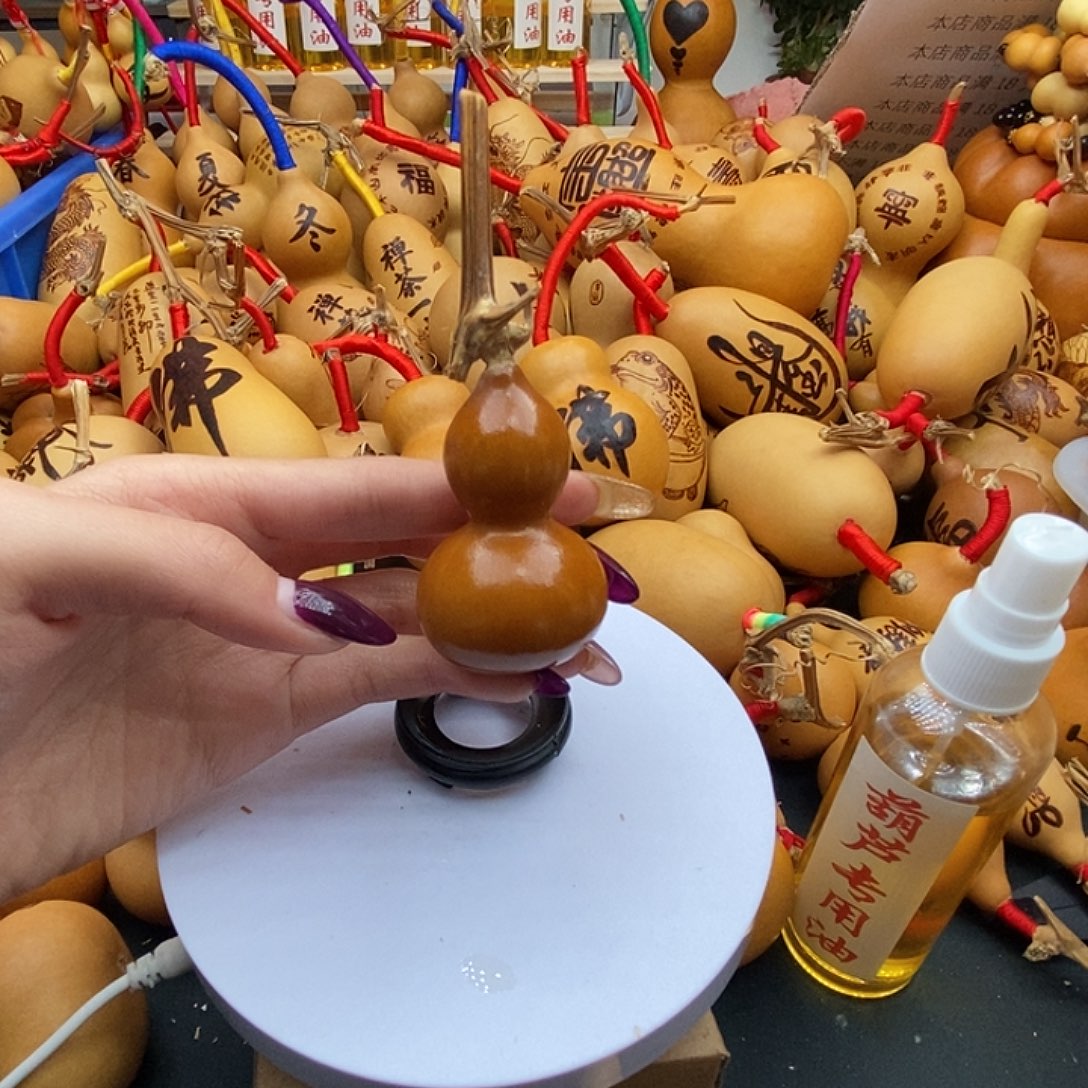 双***龙香榧木葫芦工艺美术