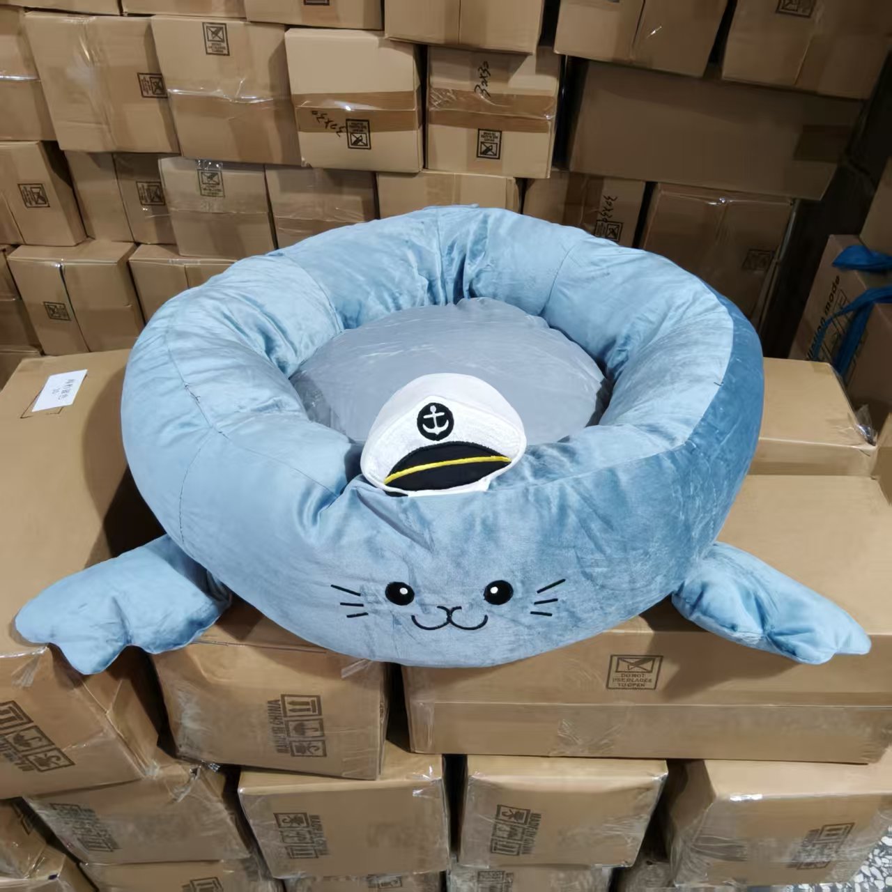 海豹蓝色宠物窝，尺寸可选