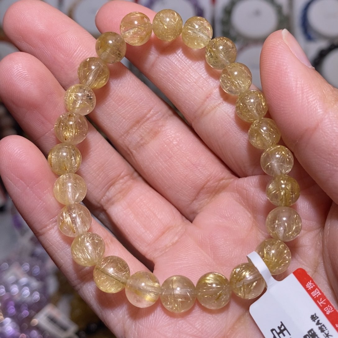 【闪购商品】发晶手链未镶嵌金发7.8m