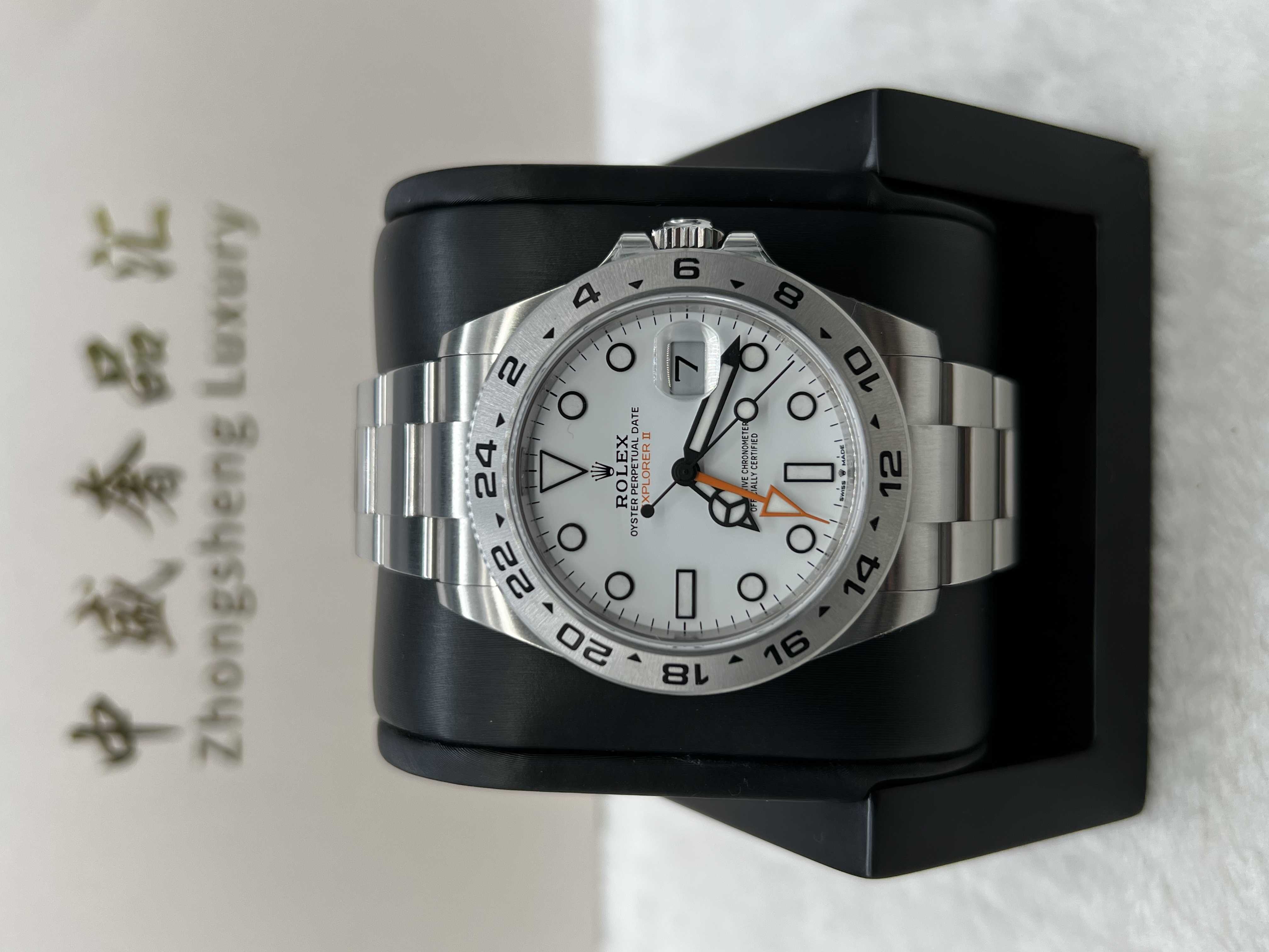 95新 Rolex/劳力士 23年226570白探二男士时尚名表
