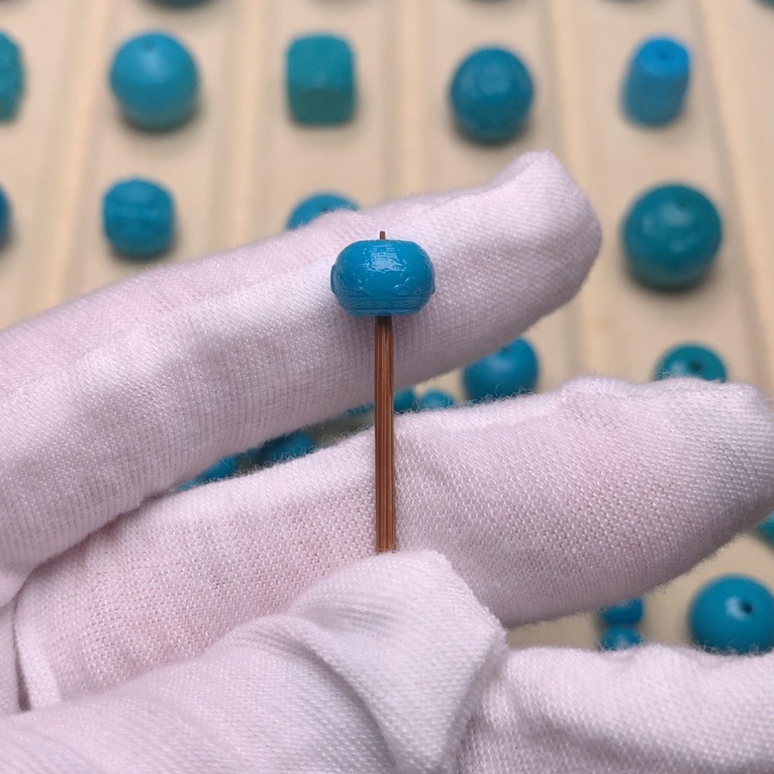 绿松石未镶嵌天然绿松石未镶嵌六字8.7