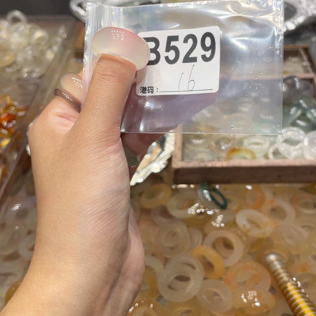 玛瑙/玉髓未镶嵌戒指529