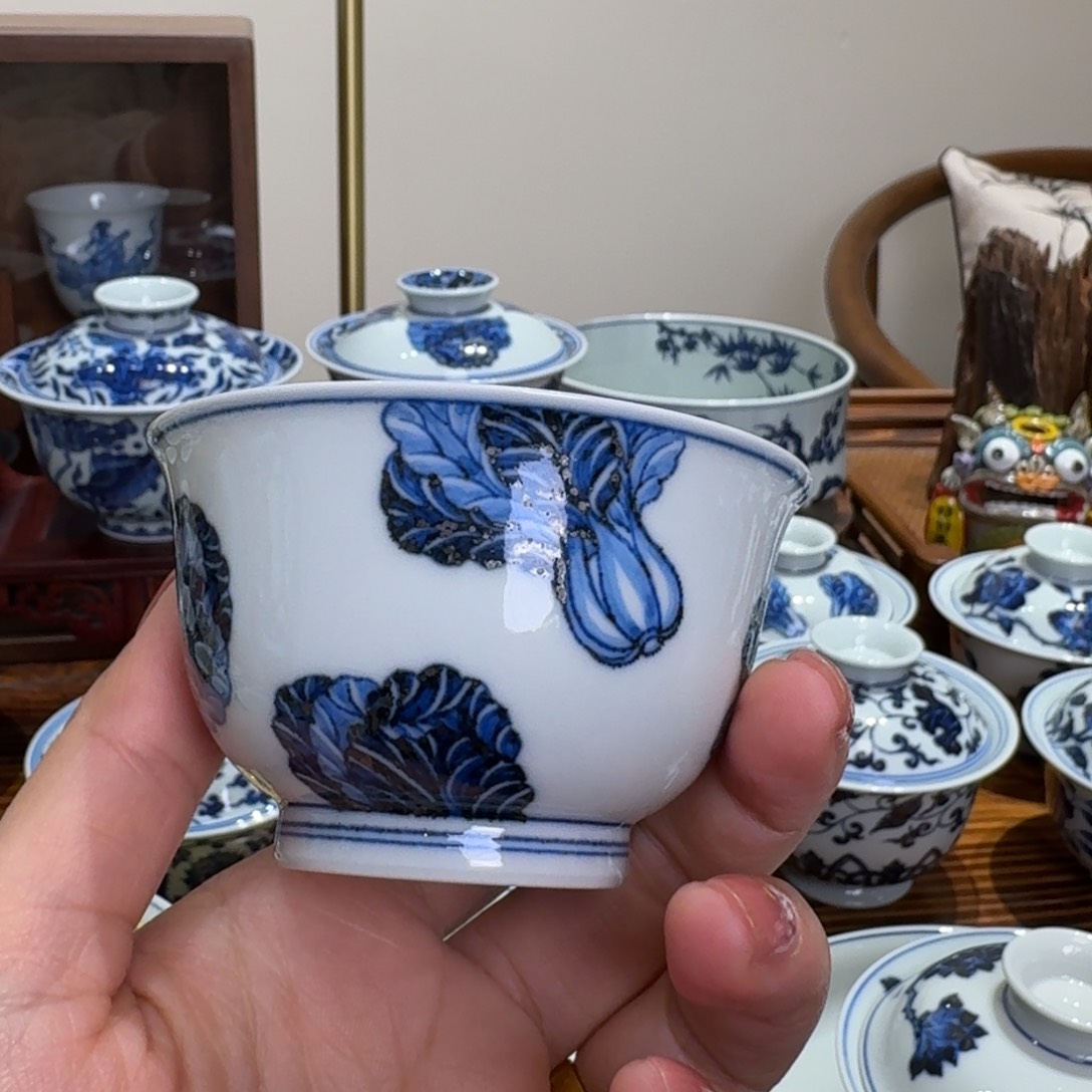 摆件景德镇雯华堂杯杯