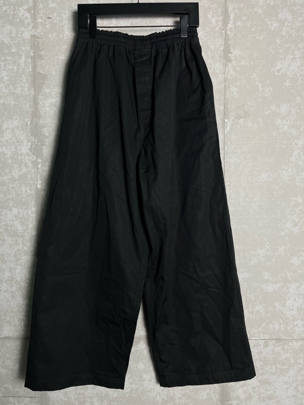 未使用 Balenciaga/巴黎世家 XXS*1/巴黎世家黑色阔腿长裤/08826