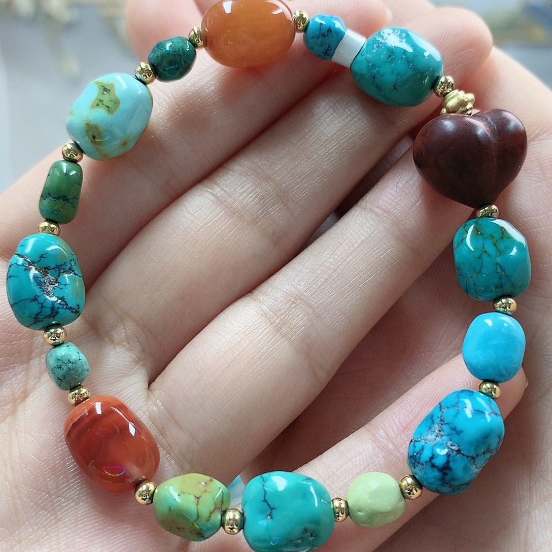 未镶嵌绿松石珠宝奇石