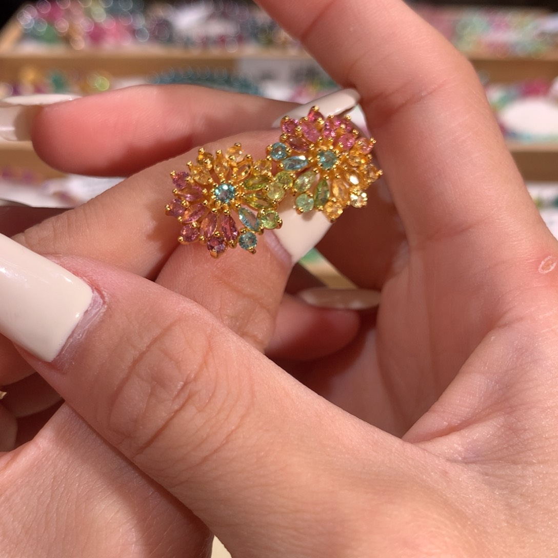 碧玺多样性发货一件银S925镶嵌