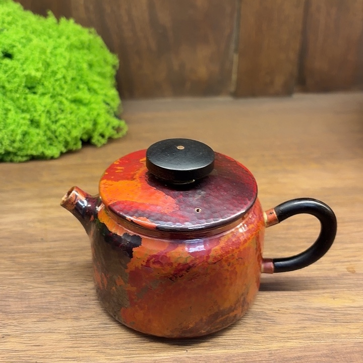 沾沾喜器紫铜小壶