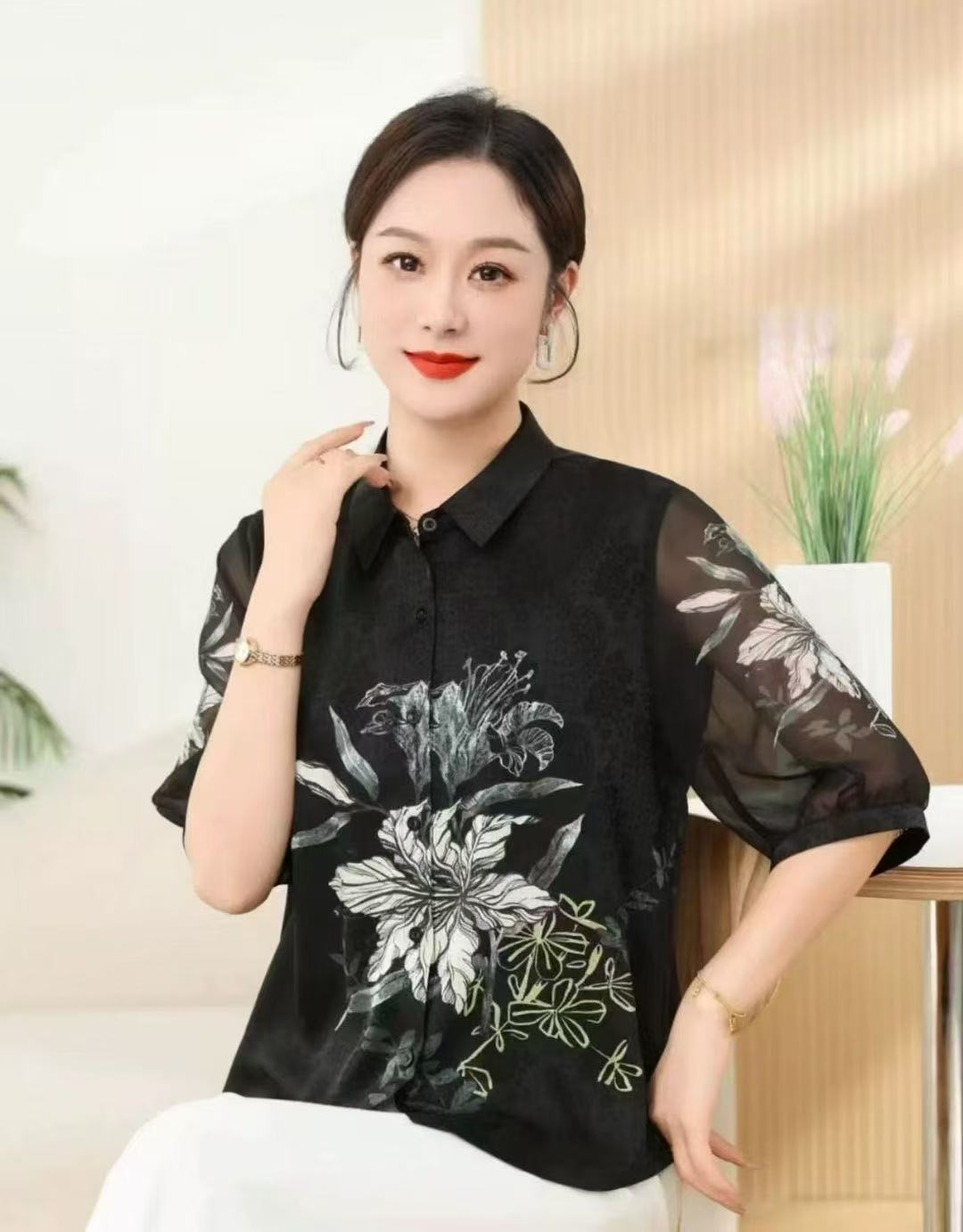 江南丝绸妈妈装（备注号专拍）