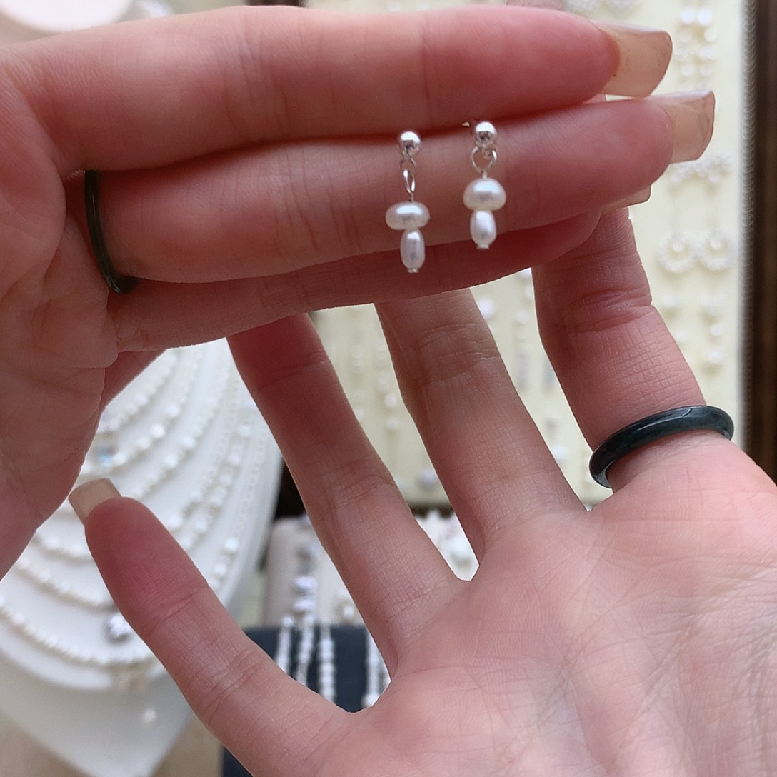 未镶嵌耳饰淡水珍珠