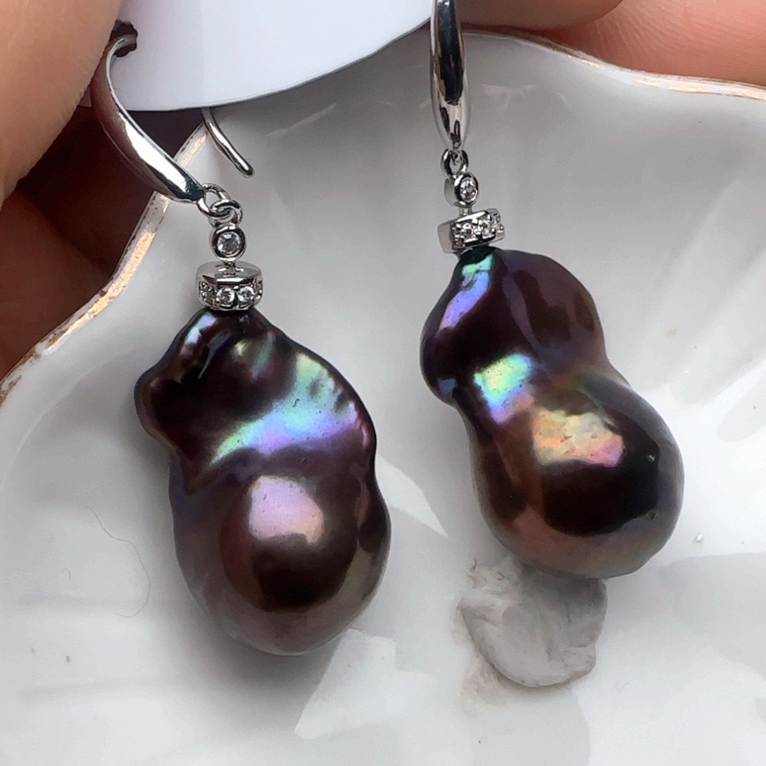 淡水珍珠耳饰未镶嵌