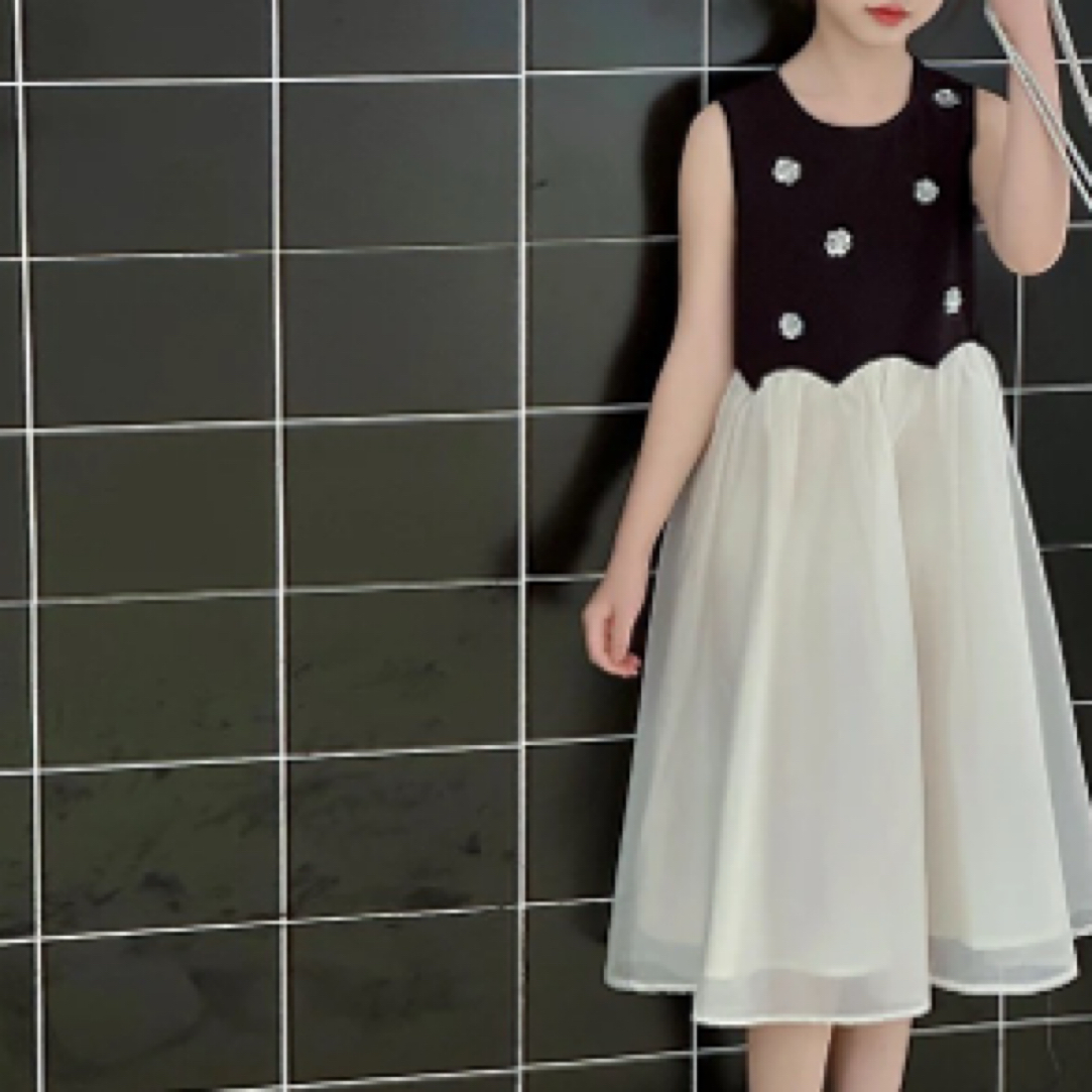 903-沫弛尔裙法式夏季碎花连衣裙中大童裙子赫本风