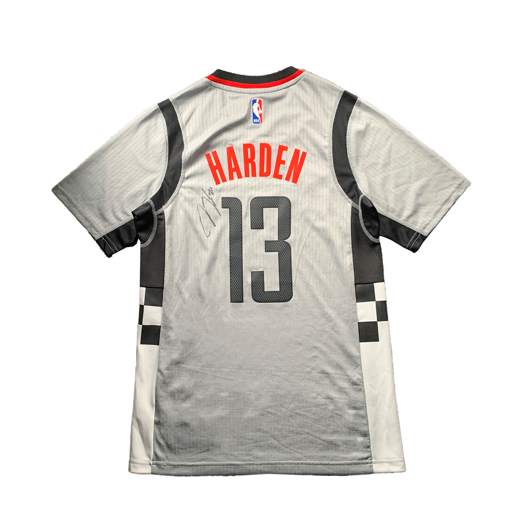 哈登亲签火箭城市灰短袖SW球衣装裱【铭人堂亲签球衣直播专属链接】