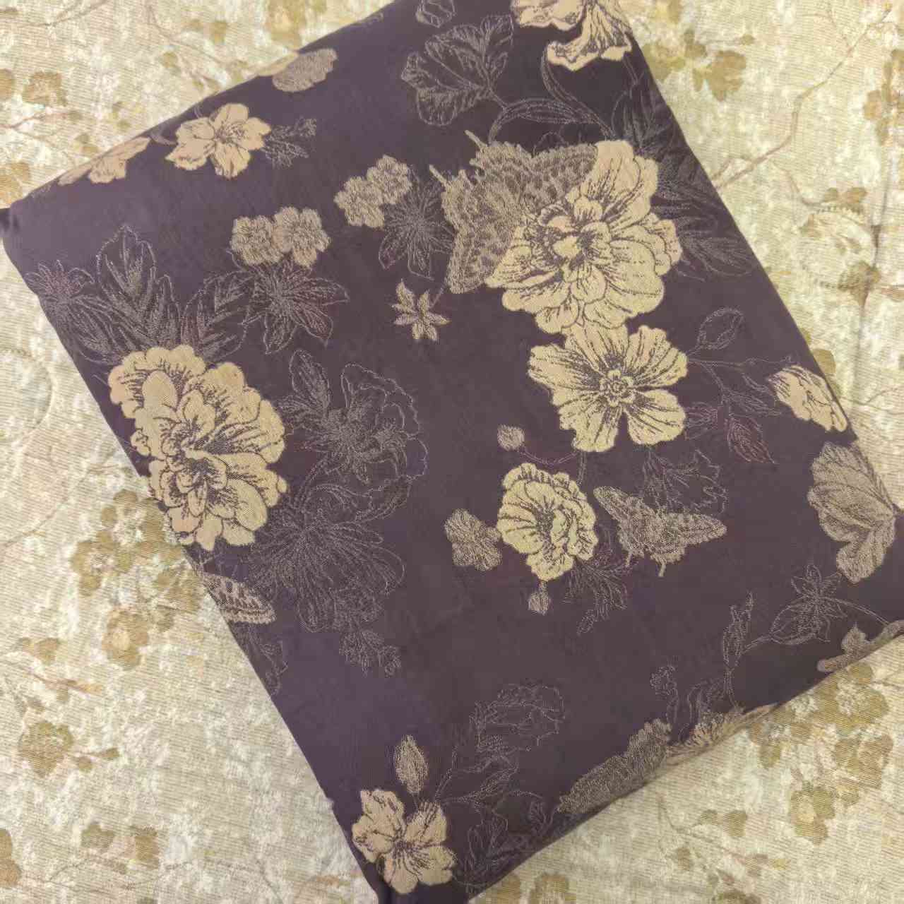 四件套-金蝶缠枝纯棉双层纱-四件套