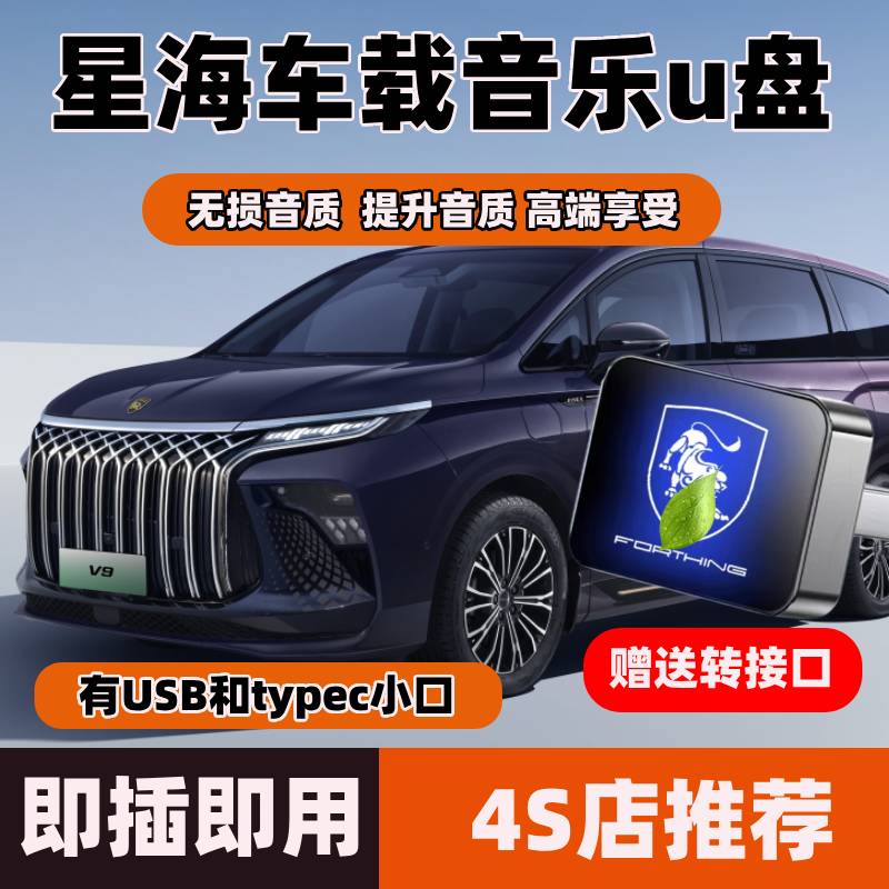 适用于东风风行星海S7/V9车载音乐专用U盘汽车用品车载配件优盘