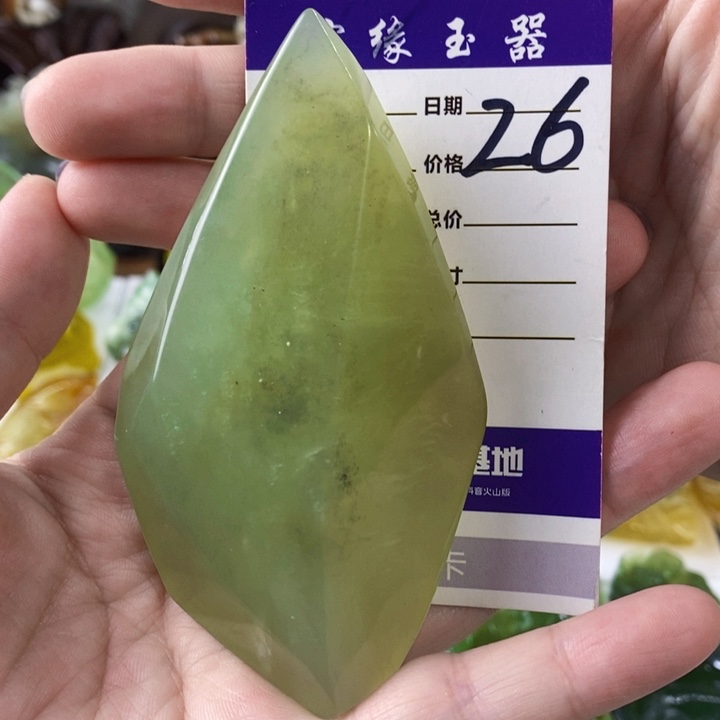 岫玉手把件未镶嵌