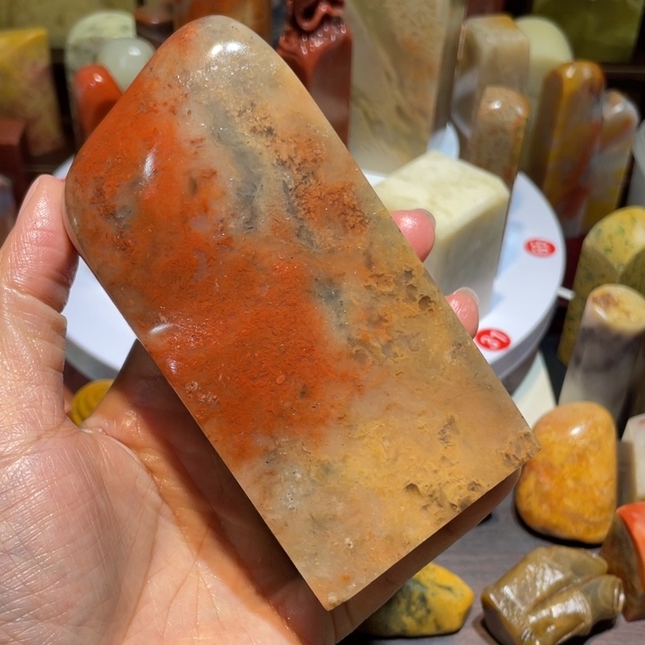 寿山石印石素章印章