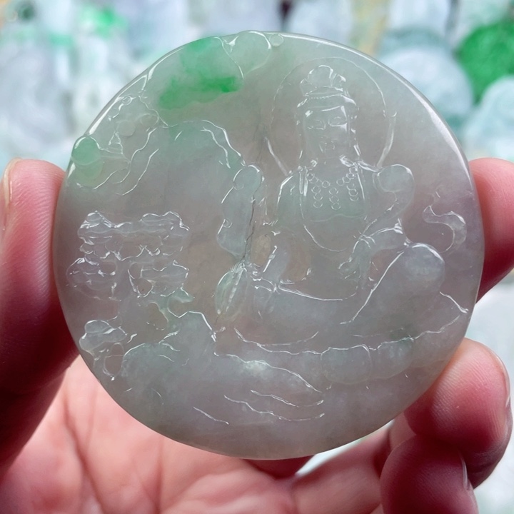 翡翠未镶嵌吊坠(不含链)