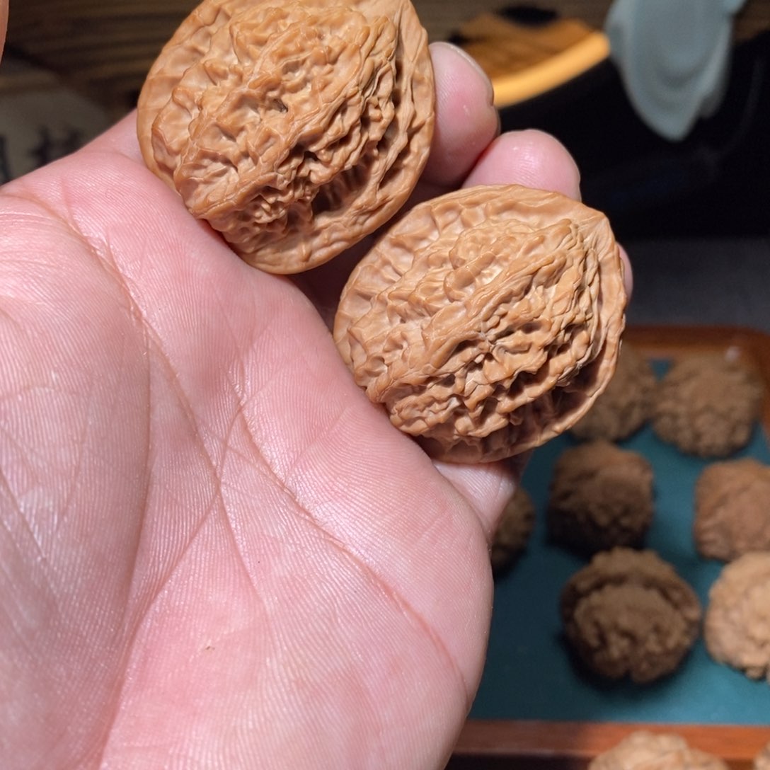文玩核桃吊坠二扁子40