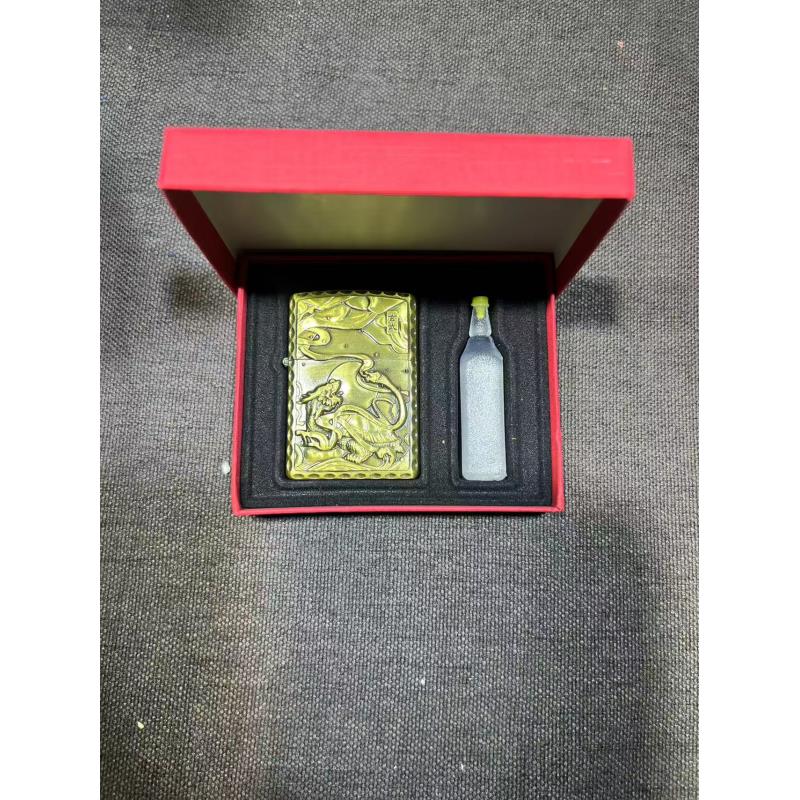 金属复古现货【玄武】煤油浮雕打火机