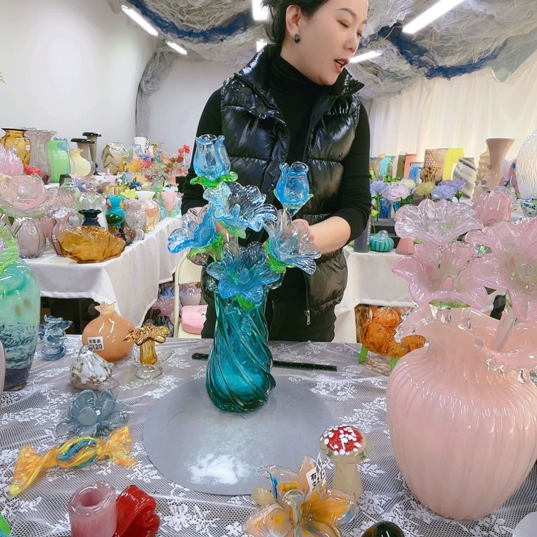 福利不退不换琉璃花瓶艺术品