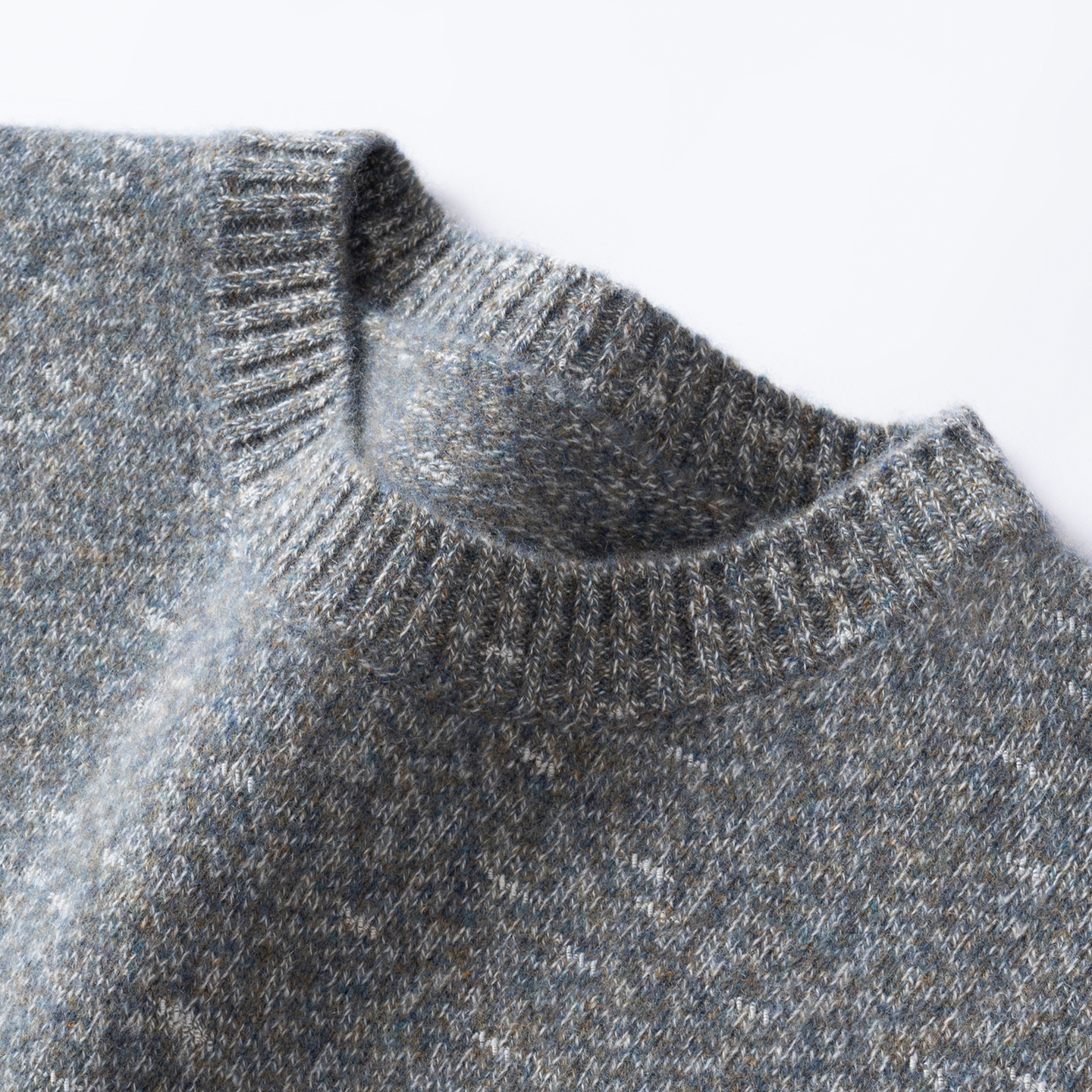 新款特种纱100%纯山羊绒衫男圆领宽松休闲套头长袖针织衫410克