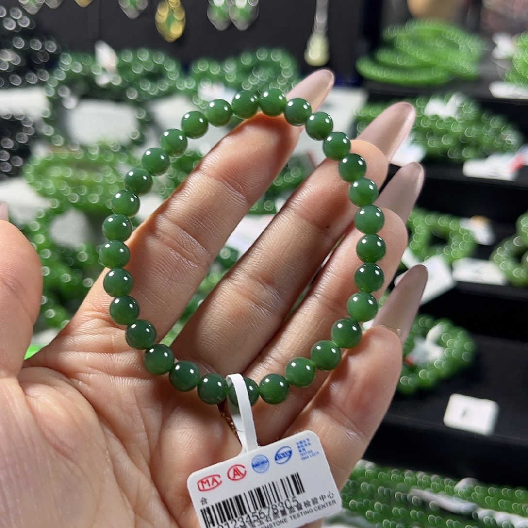未镶嵌和田玉（碧玉）手链6