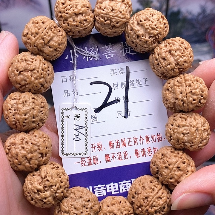 手串金刚菩提20玉珠双龙