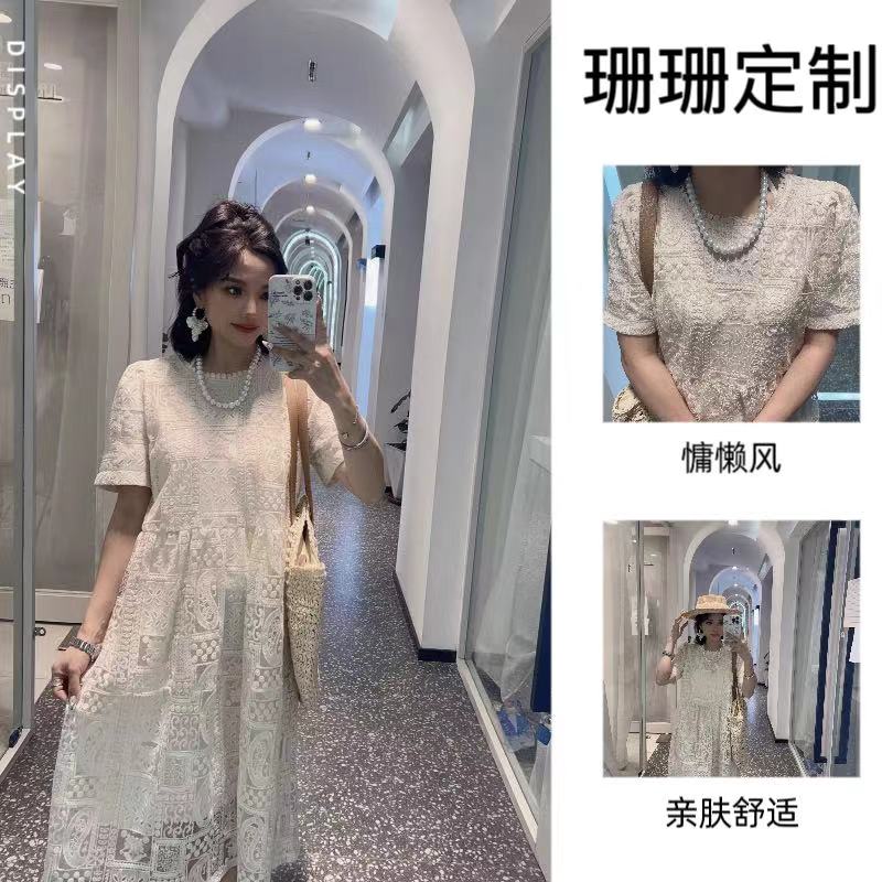 蕾丝长裙气质新款仙女感法式初恋时尚连衣裙子2553